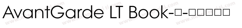 AvantGarde LT Book-中字体转换